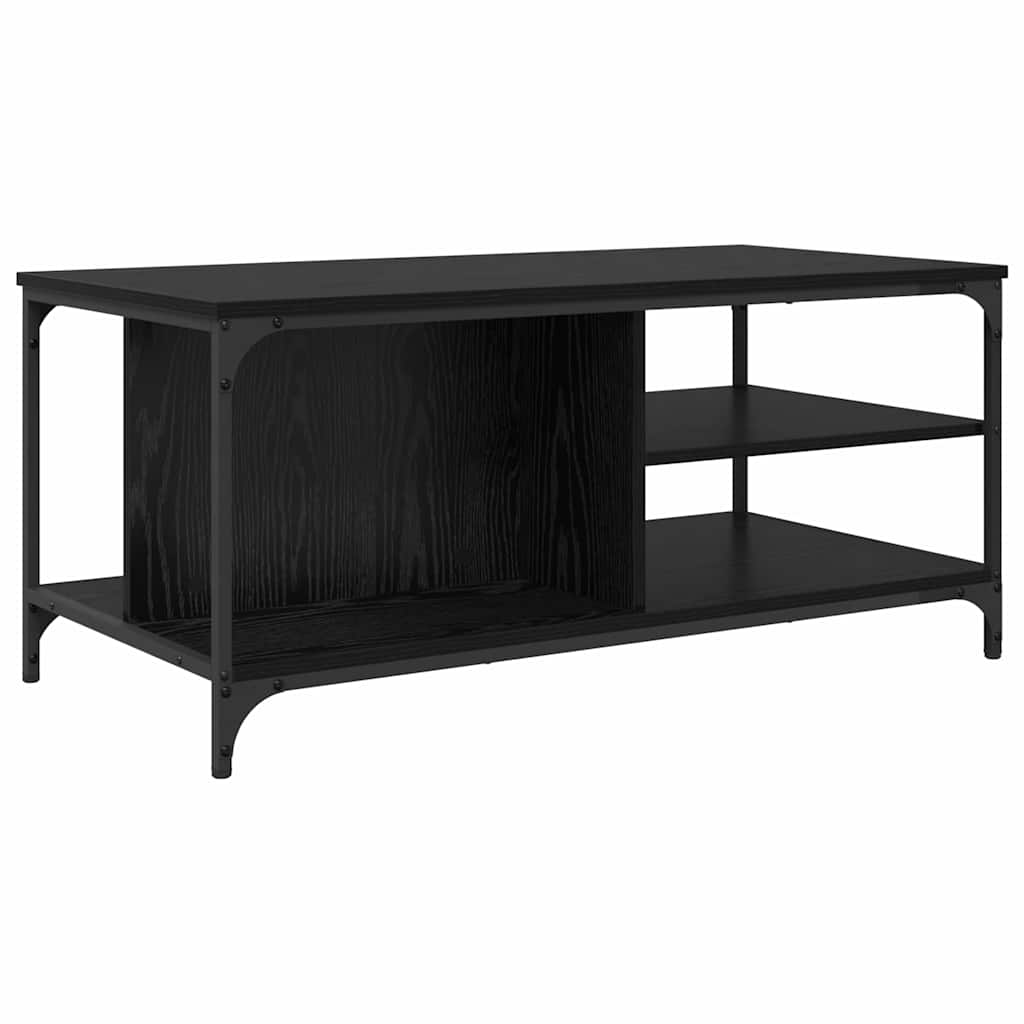 Kaffebord Svart Eik 100 x 50 x 45 cm Konstruert tre