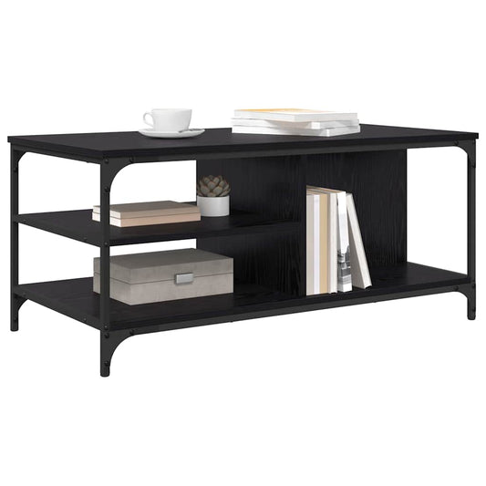 Kaffebord Svart Eik 100 x 50 x 45 cm Konstruert tre
