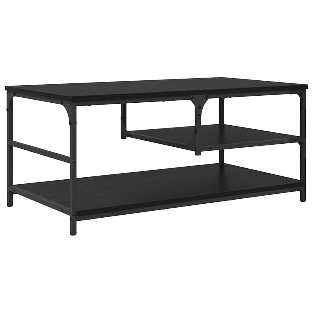 Kaffebord Svart Eik 90 x 49 x 40 cm Konstruert tre