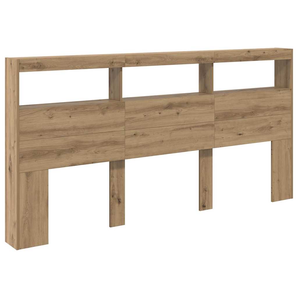 Hodegavl med hylle Artisan Eik 200 x 17 x 102 cm Konstruert tre