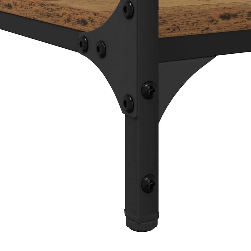 Skrivebord med hylle Gamle tre 140 x 50 x 75 cm Konstruert tre