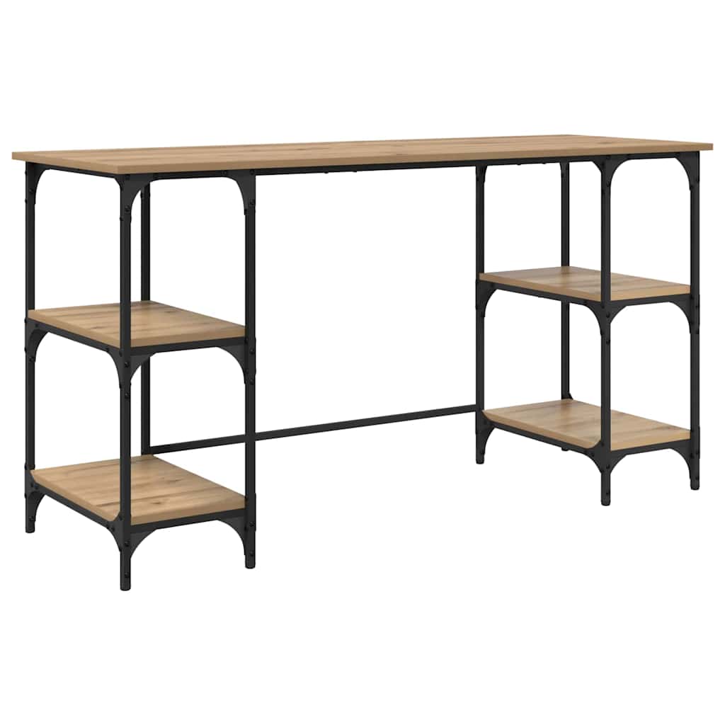 Skrivebord Artisan Eik 140 x 50 x 75 cm Konstruert tre