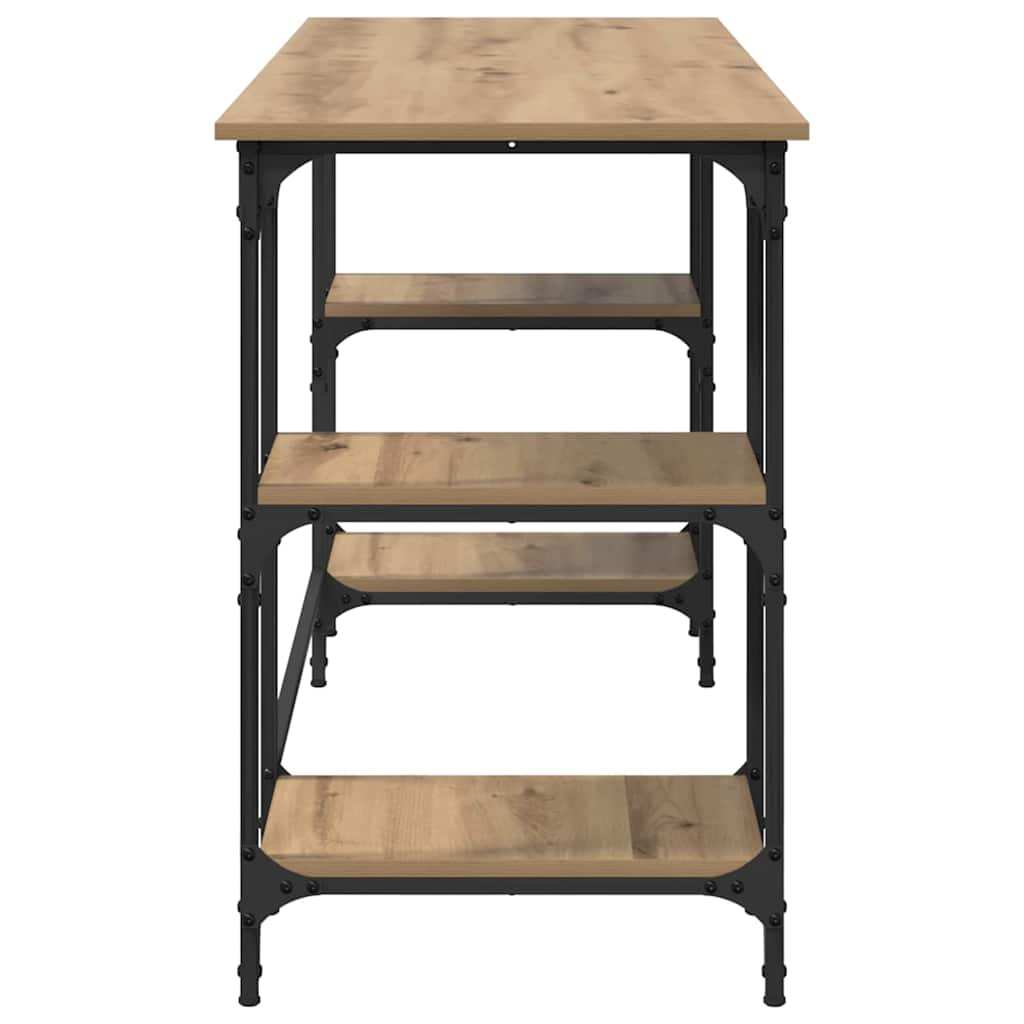 Skrivebord Artisan Eik 140 x 50 x 75 cm Konstruert tre