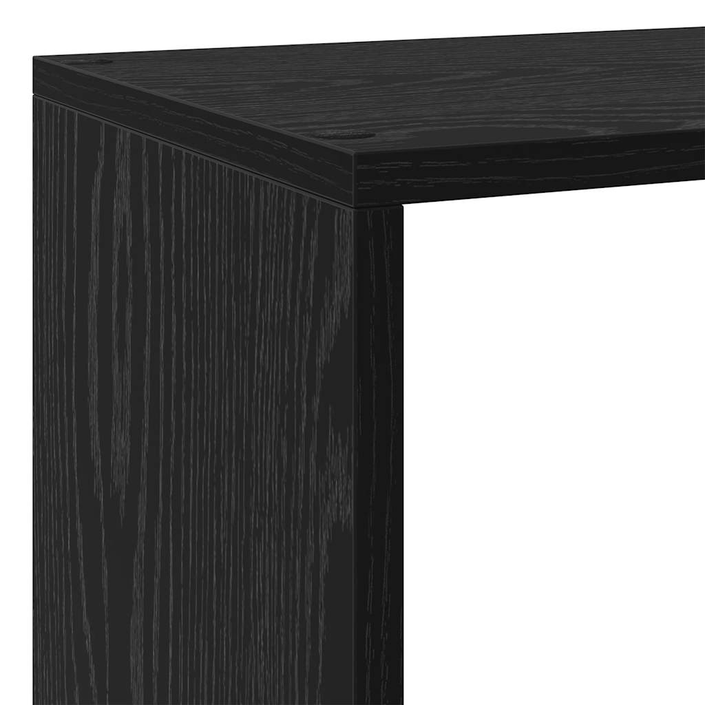 Romdeler Bokhylle Svart Eik 137,5 x 29 x 103,5 cm