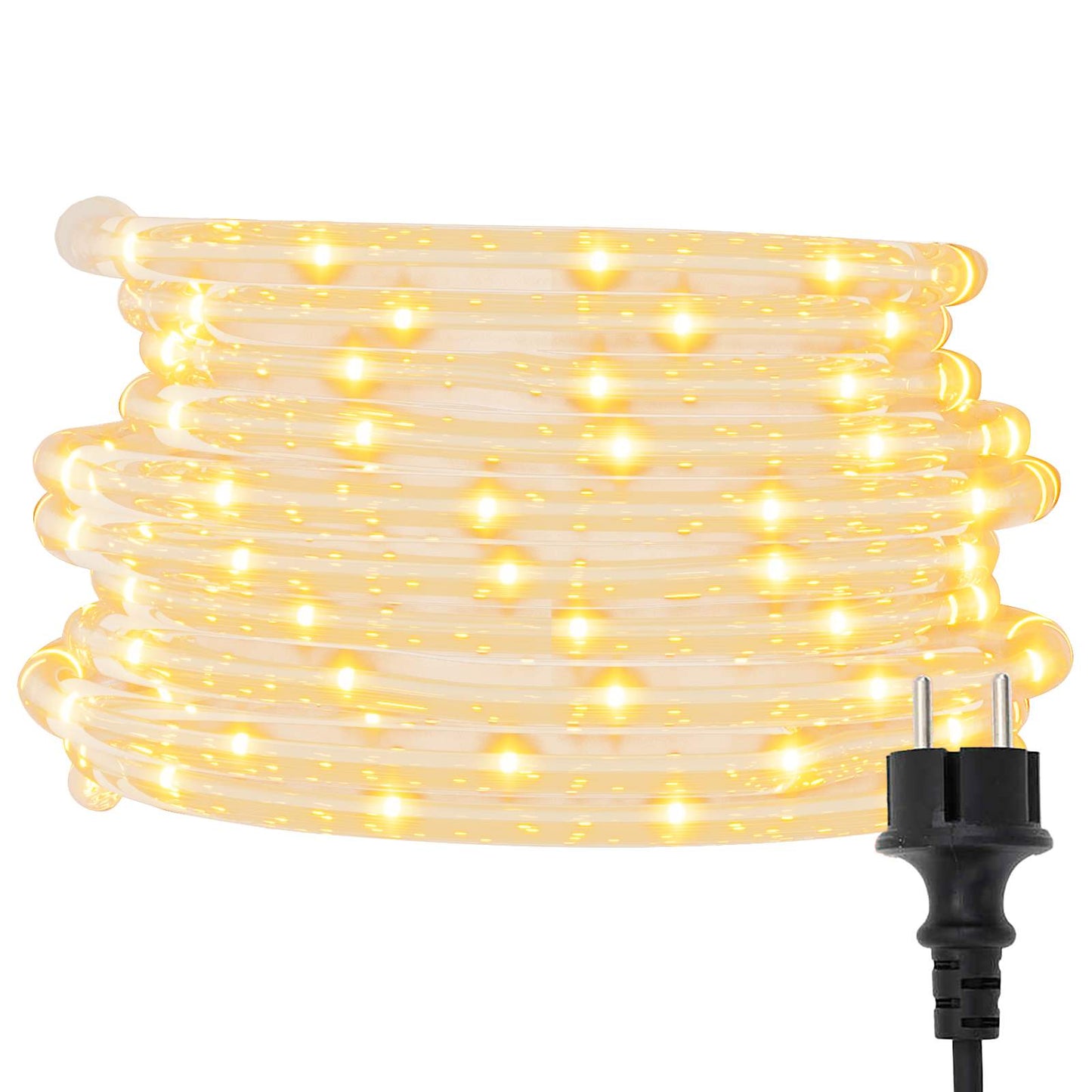 Lyskabel med 2400 LED Varmhvit 100 m PVC