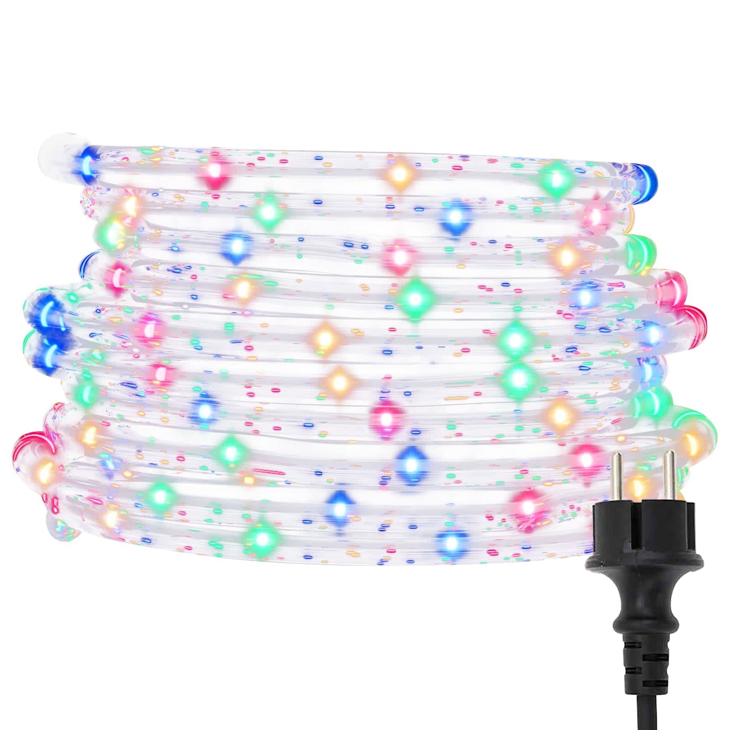 Lyskabel med 2400 LED Flerfarget 100 m PVC