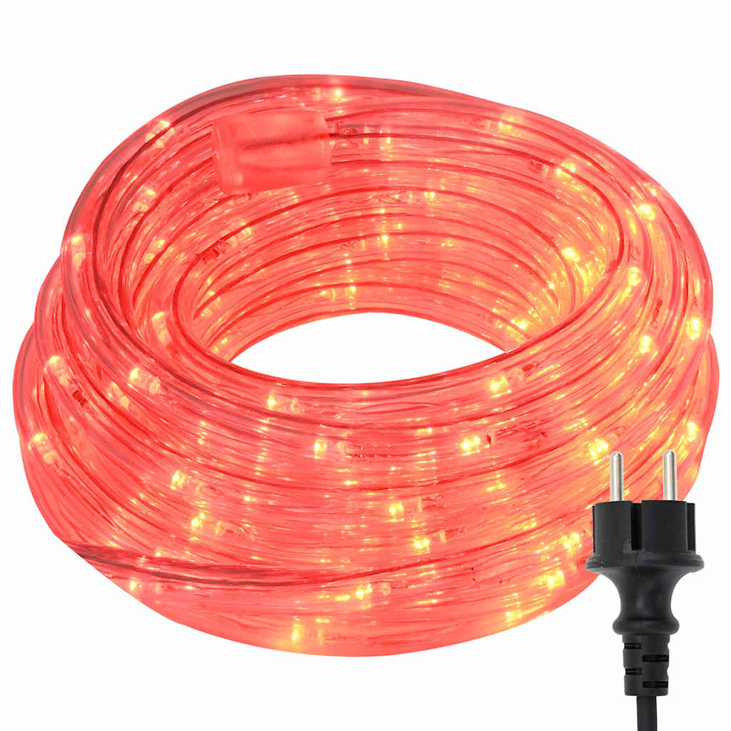 Lyskabel med 1200 LED Rød 50 m PVC