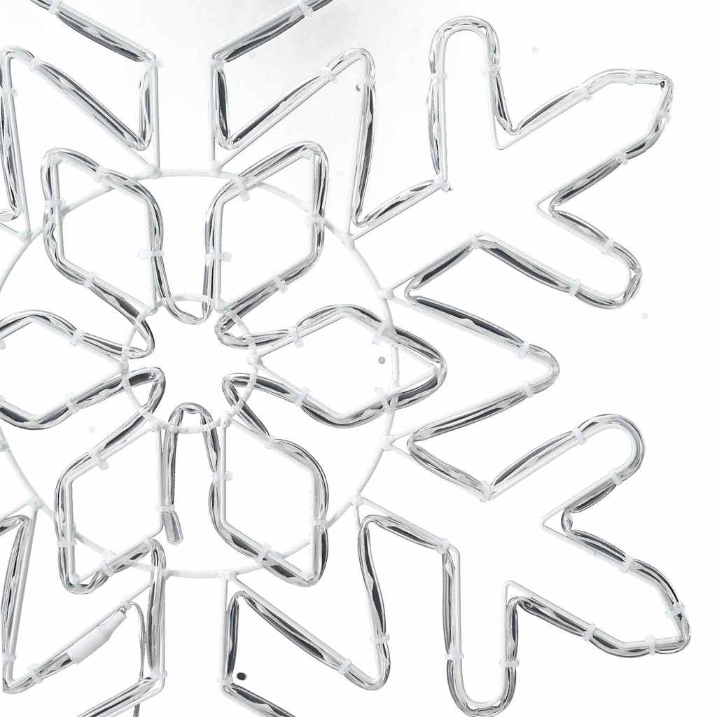 Jule Snøfnugg med 156 LED Blå 55,5 x 55,5 x 0,75 cm PVC