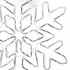 Jule Snøfnugg med 156 LED Blå 55,5 x 55,5 x 0,75 cm PVC