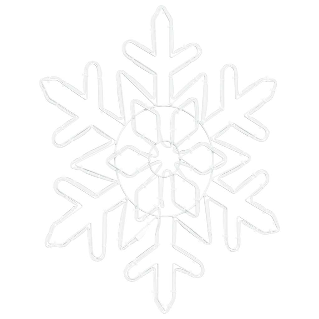Jule Snøfnugg med 156 LED Blå 55,5 x 55,5 x 0,75 cm PVC