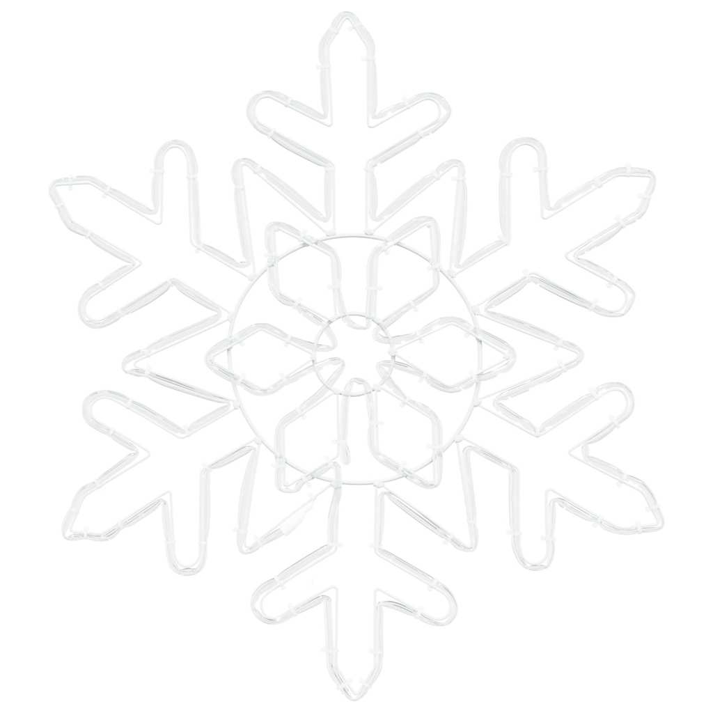 Jule Snøfnugg med 156 LED Blå 55,5 x 55,5 x 0,75 cm PVC