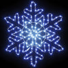 Jule Snøfnugg med 156 LED Blå 55,5 x 55,5 x 0,75 cm PVC