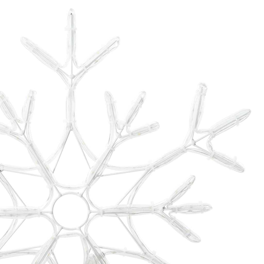 Jule Snøfnugg med 180 LED Varmhvit 56 x 49 x 0.7 cm PVC