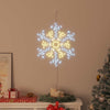Jule Snøfnugg med 180 LED Varmhvit 56 x 49 x 0.7 cm PVC