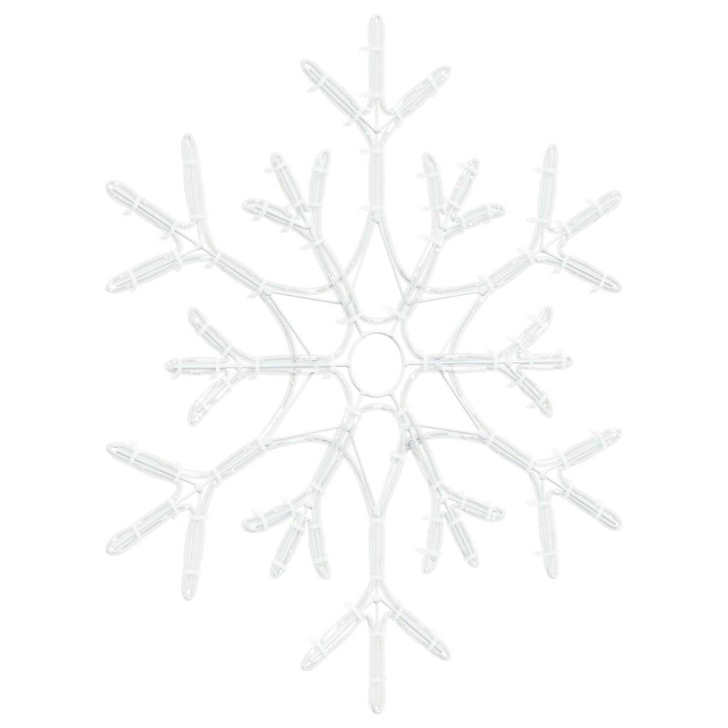 Jule Snøfnugg med 180 LED Varmhvit 56 x 49 x 0.7 cm PVC