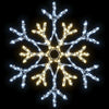 Jule Snøfnugg med 180 LED Varmhvit 56 x 49 x 0.7 cm PVC