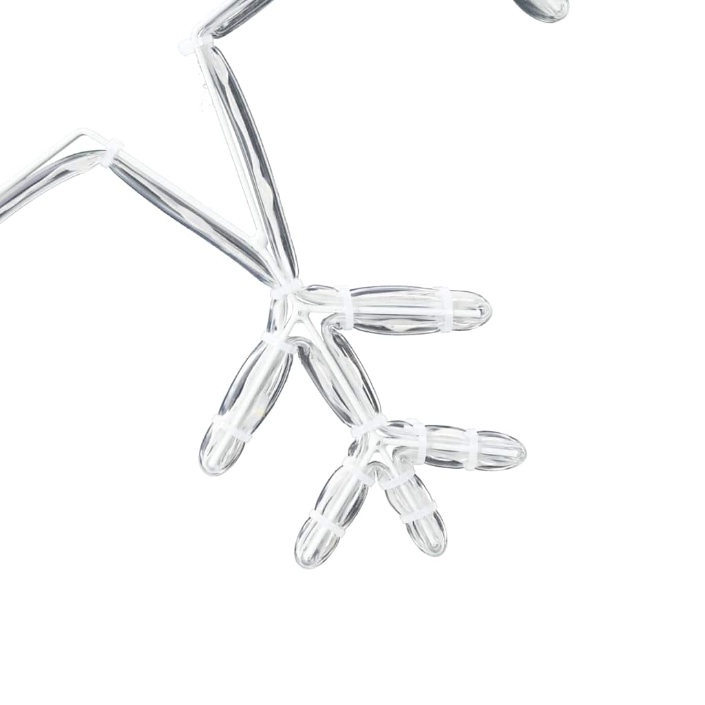 Jule Snøfnugg med 252 LED Varmhvit 44,5 x 38 cm PVC