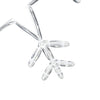 Jule Snøfnugg med 252 LED Varmhvit 45 x 38 cm PVC