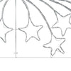 Juletre Stjerne med 432 LED Flerfarget 180 x 57 cm PVC