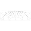 Juletre Stjerne med 432 LED Flerfarget 180 x 57 cm PVC