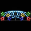 Juletre Stjerne med 432 LED Flerfarget 180 x 57 cm PVC