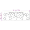 Juletre Stjerne med 432 LED Flerfarget 180 x 57 cm PVC