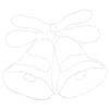 Juleklokke med 144 LED Flerfarget 56 x 46 cm PVC