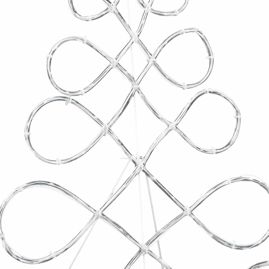 Julekongleformet lys med 144 LED Flerfarget 78 x 58 cm PVC