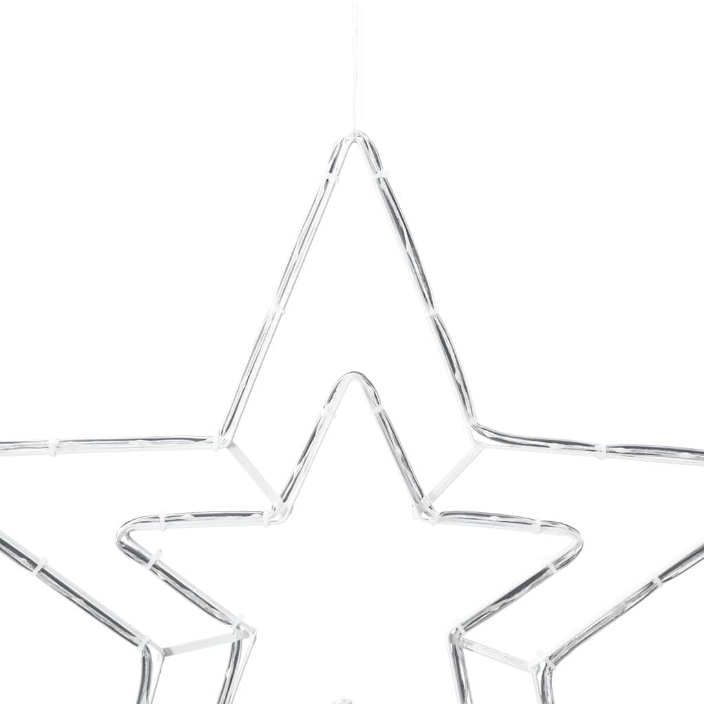 Juletre Stjerne med 72 LED Kald Hvit 51.5 x 50 x 0.65 cm Jern