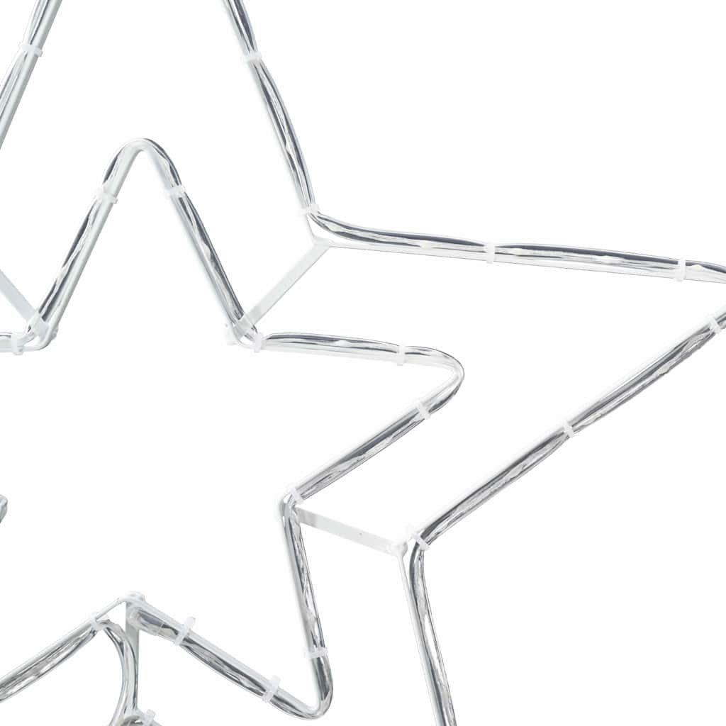 Julefugl med 72 LED Kald Hvit 51,5 x 50 x 0,65 cm Jern