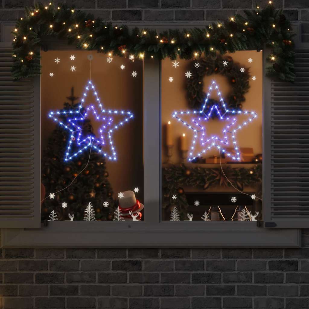 Julefugl med 72 LED Kald Hvit 51,5 x 50 x 0,65 cm Jern