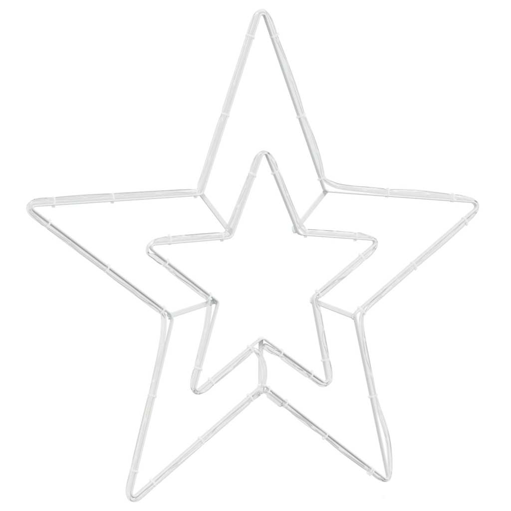 Juletre Stjerne med 72 LED Kald Hvit 51.5 x 50 x 0.65 cm Jern