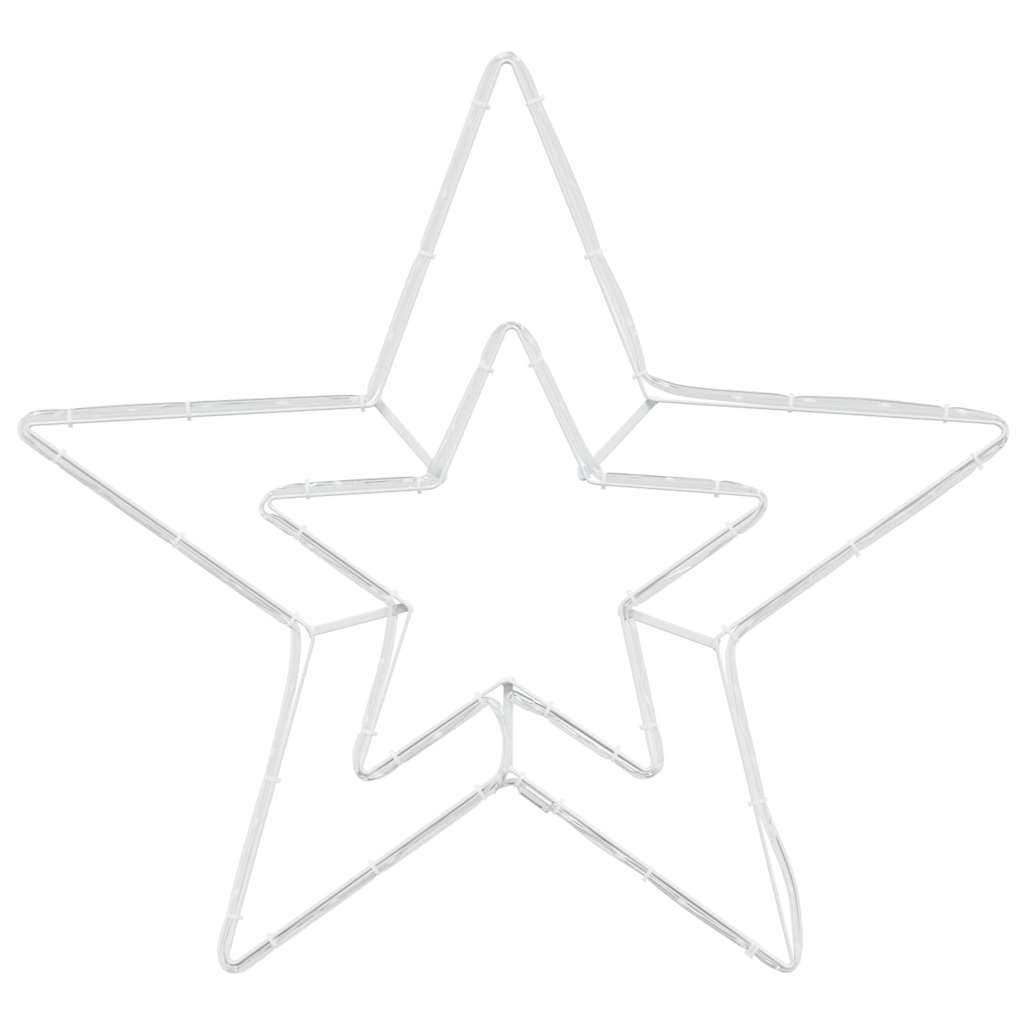 Juletre Stjerne med 72 LED Kald Hvit 51.5 x 50 x 0.65 cm Jern