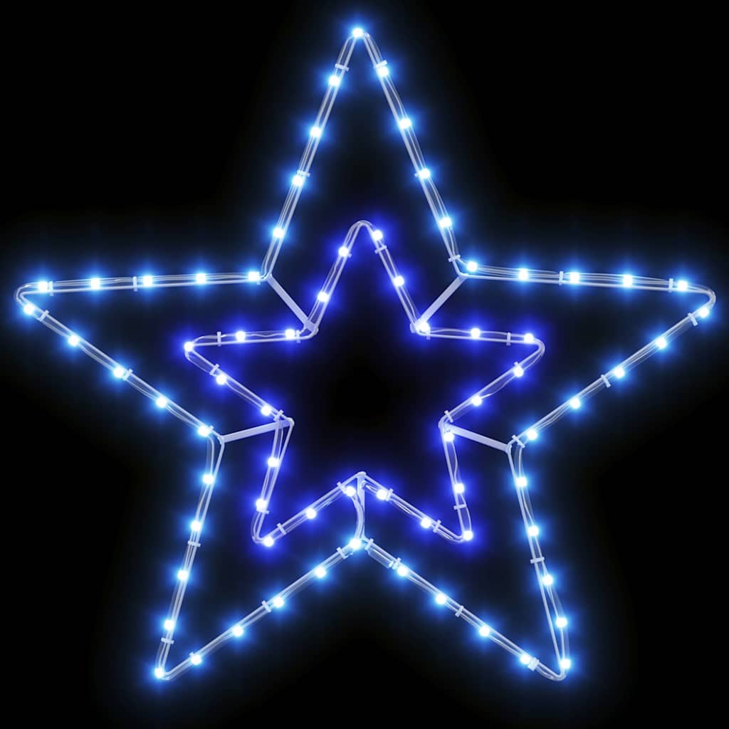 Juletre Stjerne med 72 LED Kald Hvit 51.5 x 50 x 0.65 cm Jern