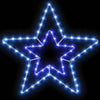 Juletre Stjerne med 72 LED Kald Hvit 51.5 x 50 x 0.65 cm Jern