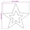 Juletre Stjerne med 72 LED Kald Hvit 51.5 x 50 x 0.65 cm Jern