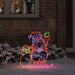 Julemann Lys med 168 LED Flerfarget 58.5 x 60 x 1.3 cm Jern