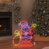 Julemann Lys med 168 LED Flerfarget 58.5 x 60 x 1.3 cm Jern