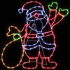 Julemann Lys med 168 LED Flerfarget 58.5 x 60 x 1.3 cm Jern