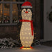 Snø Pingvin Figur med 600 LED Varmhvit 78 x 178 cm stoff