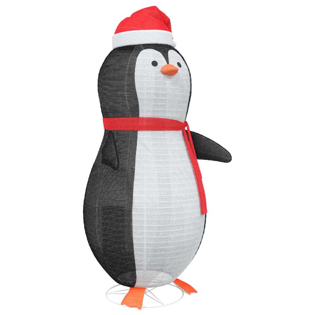 Snø Pingvin Figur med 600 LED Varmhvit 78 x 178 cm stoff