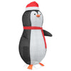 Snø Pingvin Figur Varmhvit 78 x 88 x 180 cm stoff