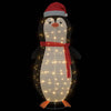 Snø Pingvin Figur Varmhvit 78 x 88 x 180 cm stoff
