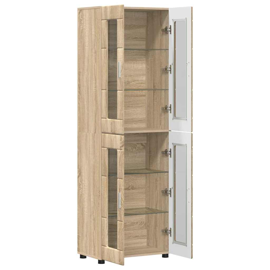 Høyskap FLORIN 60 x 35 x 182 cm Sonoma eik Konstruert tre