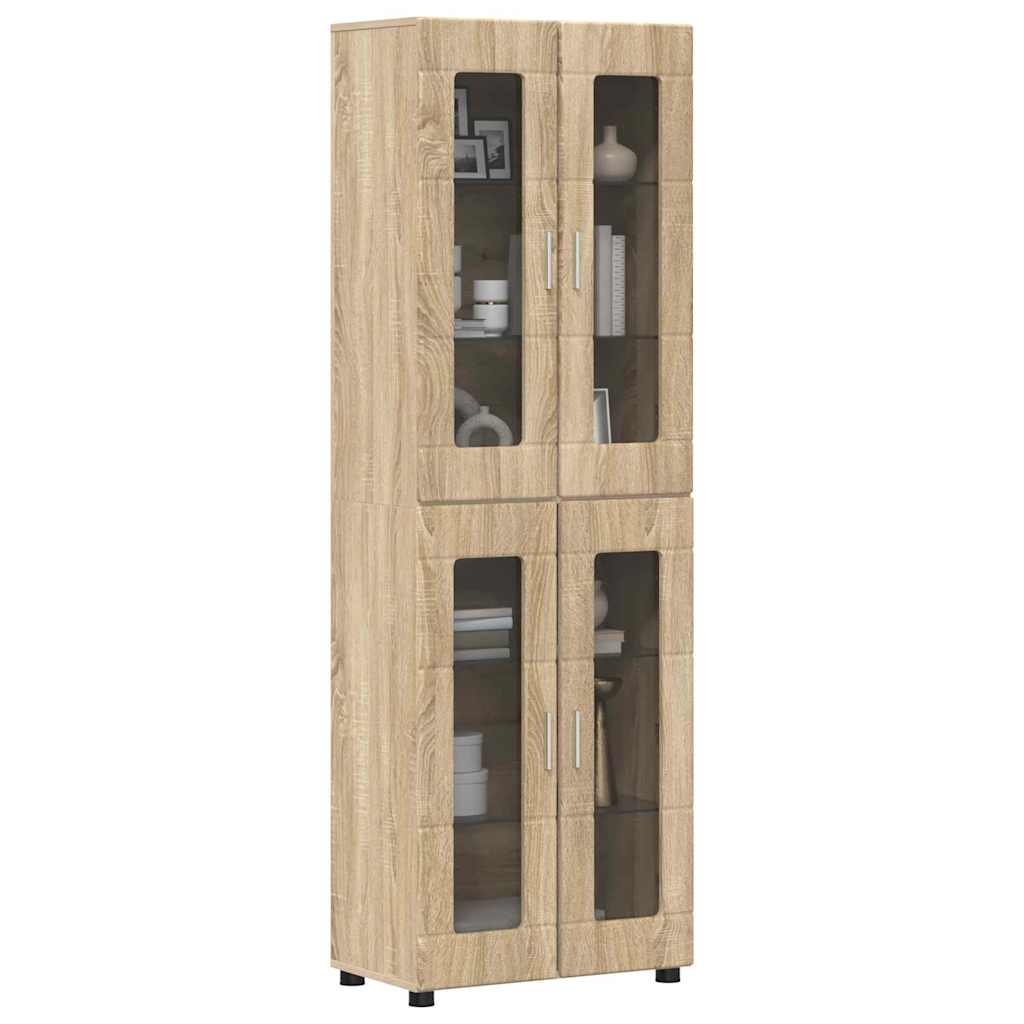 Høyskap FLORIN 60 x 35 x 182 cm Sonoma eik Konstruert tre
