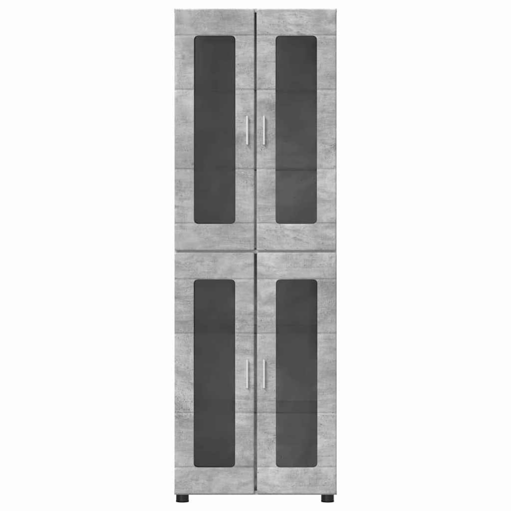 Høyskap FLORIN Betonggrå 60 x 35 x 182 cm Konstruert tre