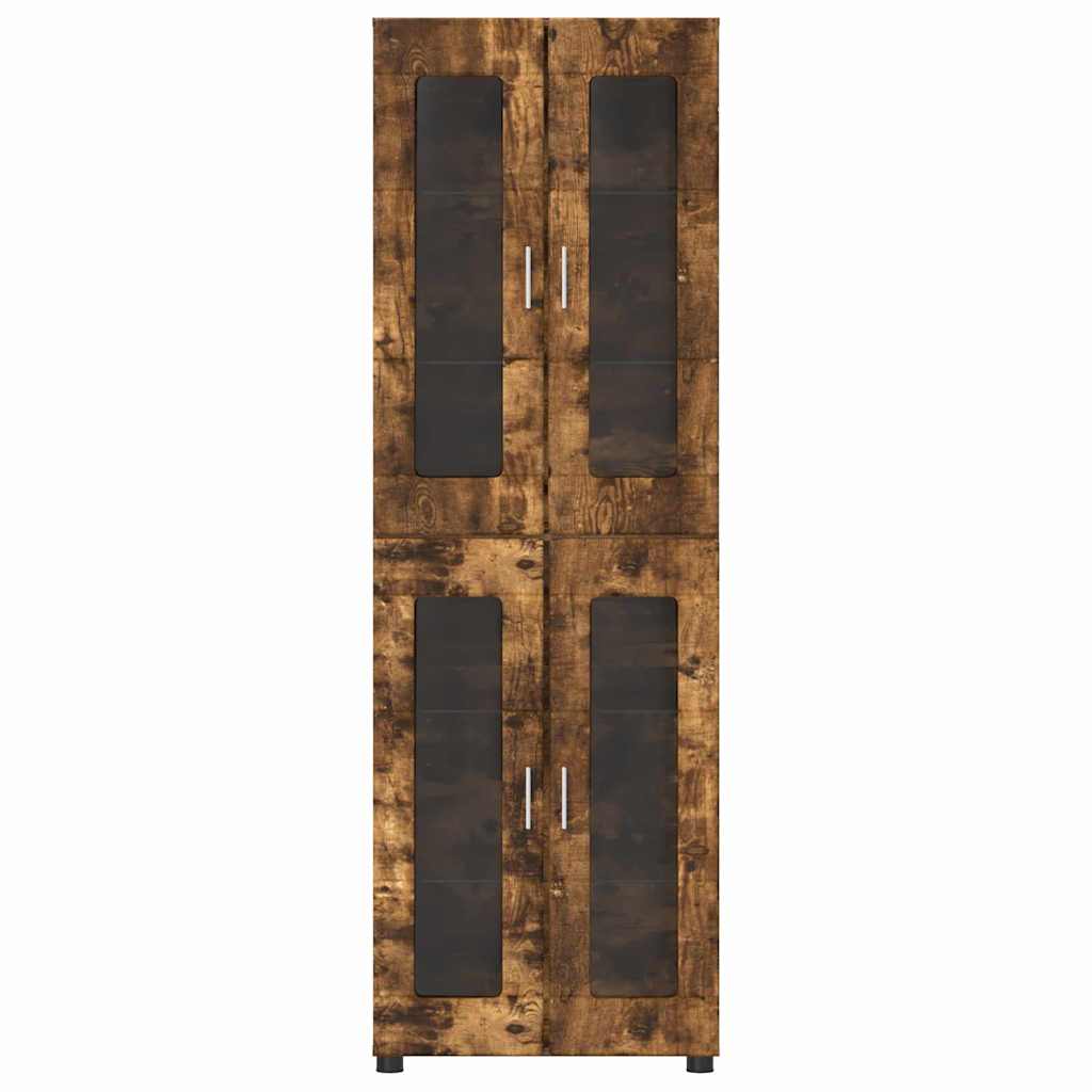 Høyskap FLORIN 60 x 35 x 182 cm Røkt eik Konstruert tre