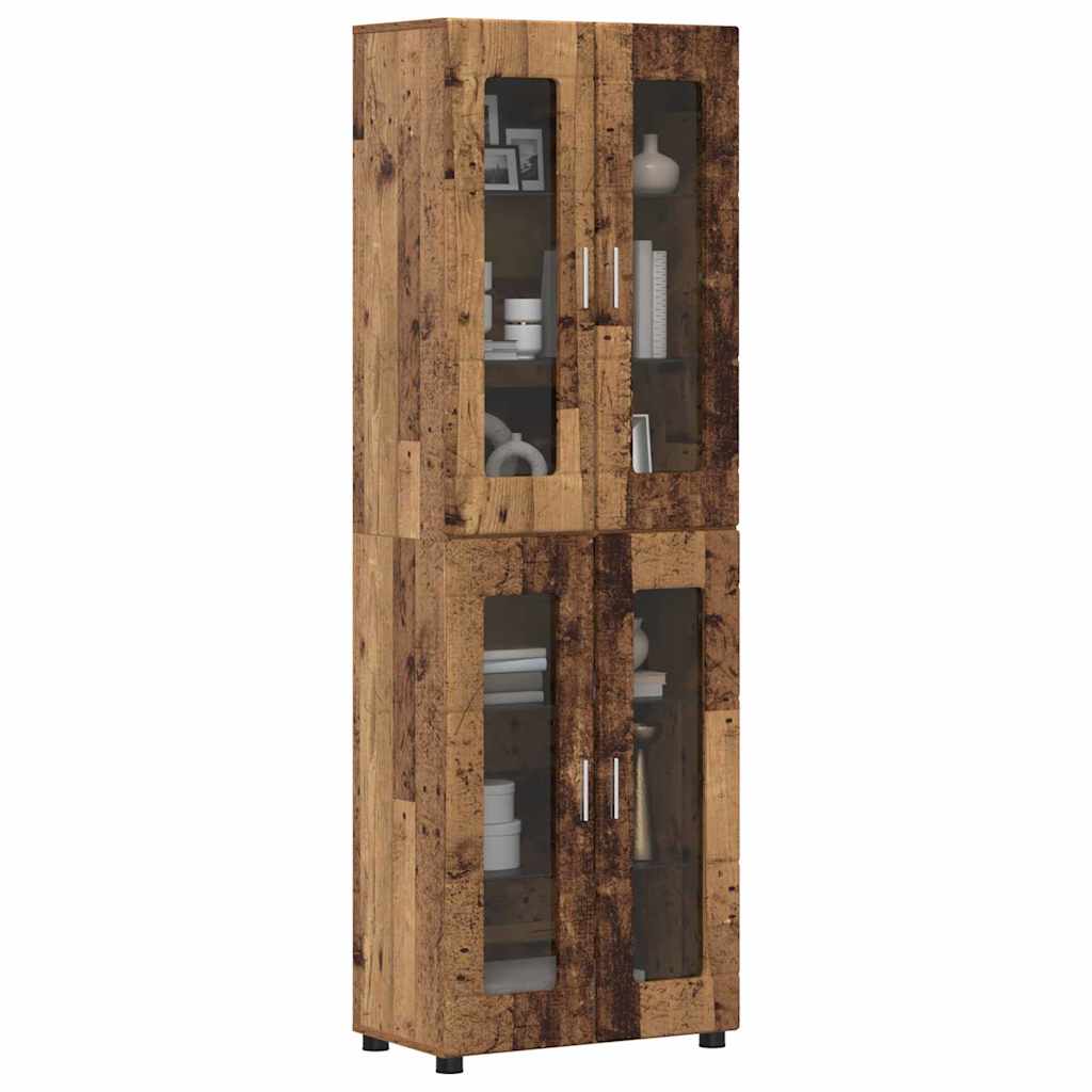 Høyskap FLORIN Gammelt tre 60 x 35 x 182 cm Konstruert tre