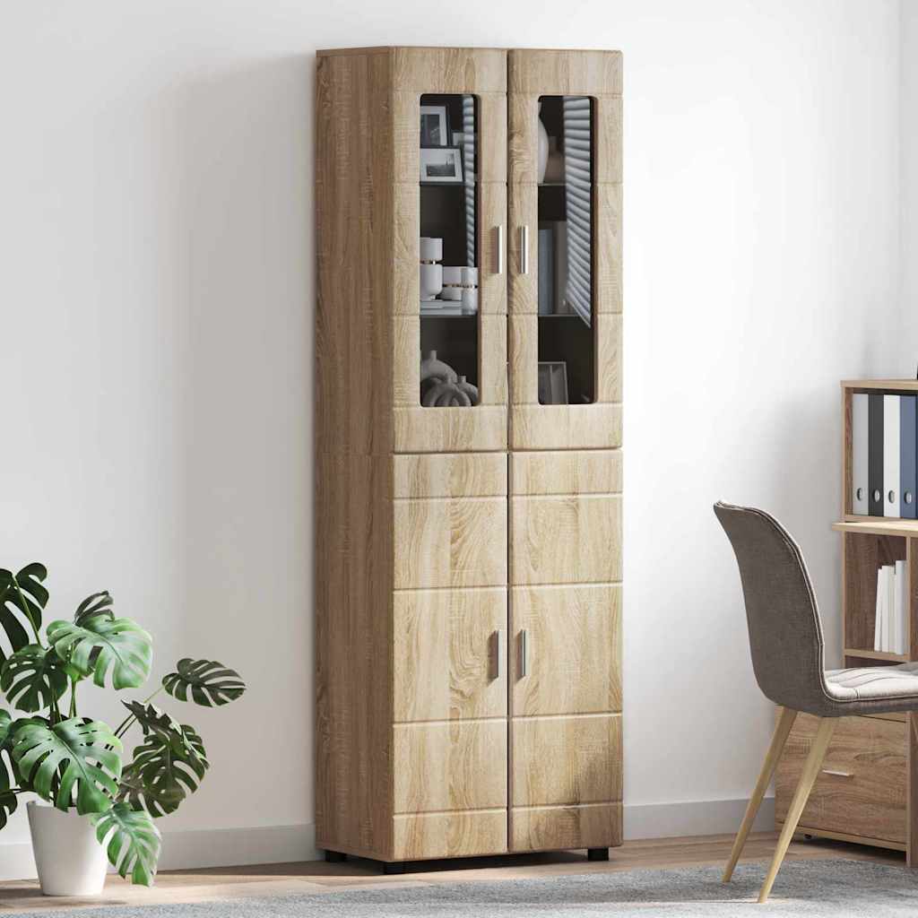 Høyskap FLORIN Sonoma eik 60 x 35 x 182 cm Konstruert tre