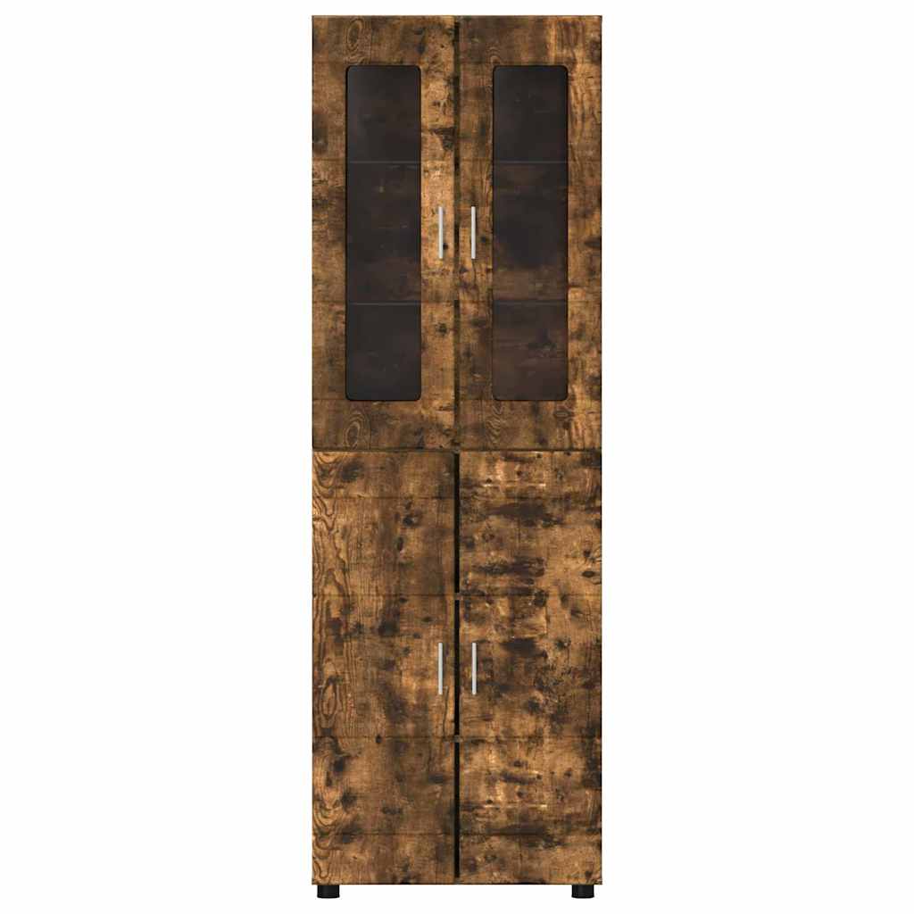 Høyskap med dør FLORIN Røkt eik 60 x 35 x 182 cm Konstruert tre